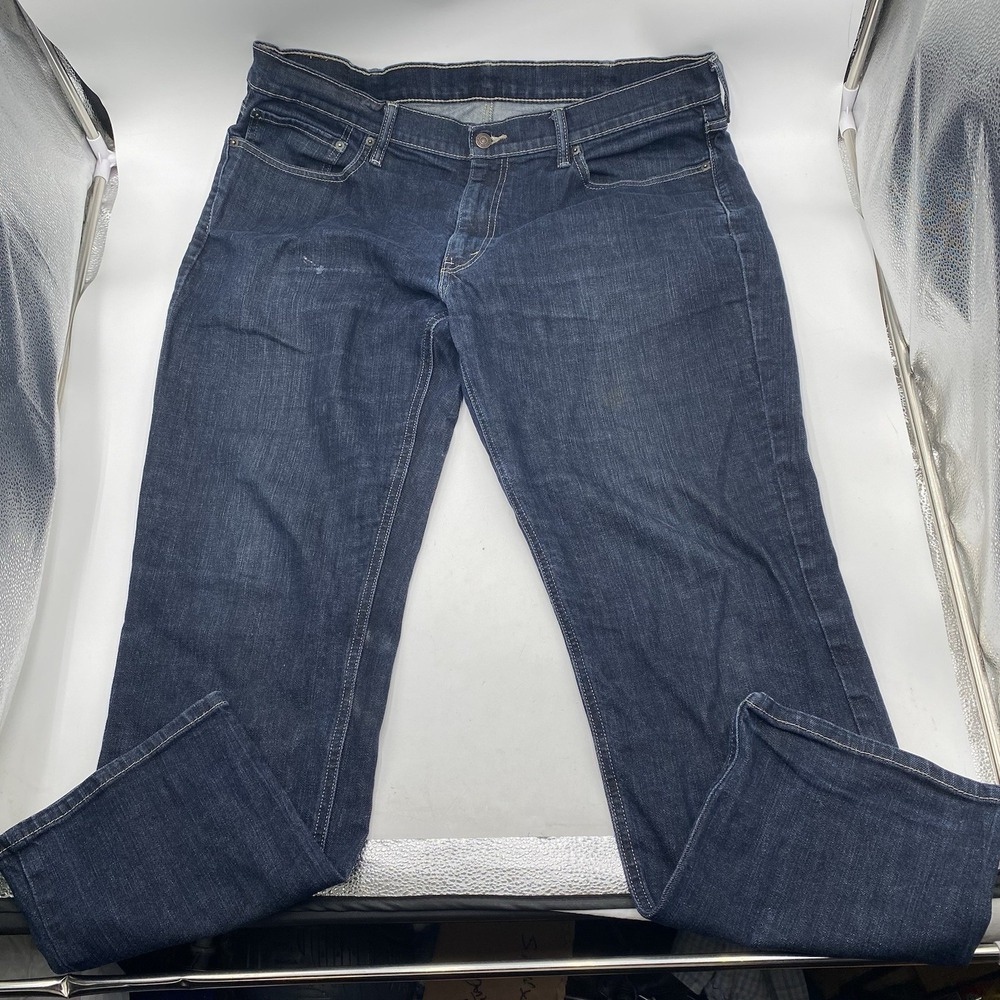 Levis 541 Jeans Men 38x31 Blue Athletic Fit Taper Dark Wash Stretch Denim Modern